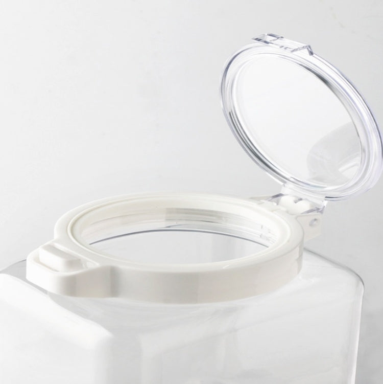 Home Kitchen Press Moisture-proof Seasoning Storage Jar Transparent Food Sealed Jar, Capacity:900ml