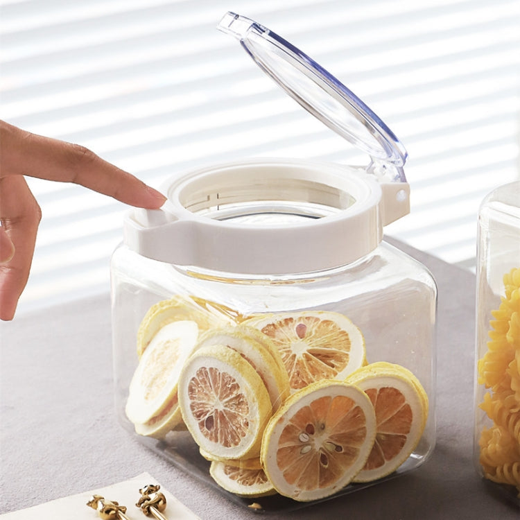 Home Kitchen Press Moisture-proof Seasoning Storage Jar Transparent Food Sealed Jar, Capacity:900ml