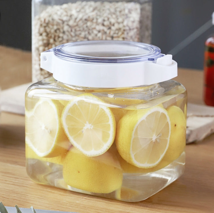 Home Kitchen Press Moisture-proof Seasoning Storage Jar Transparent Food Sealed Jar, Capacity:900ml