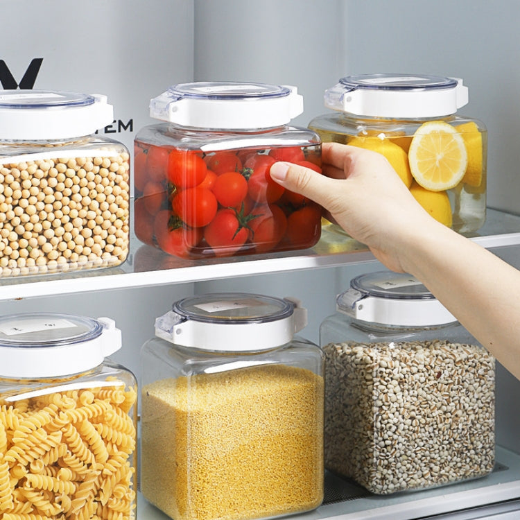 Home Kitchen Press Moisture-proof Seasoning Storage Jar Transparent Food Sealed Jar, Capacity:1500ml
