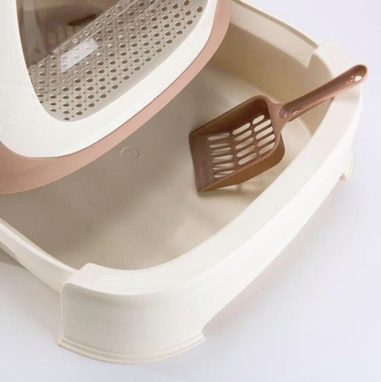 Extra Large Splash-proof Litter Box With Double-layer Deodorizing Pet Toilet Supplies