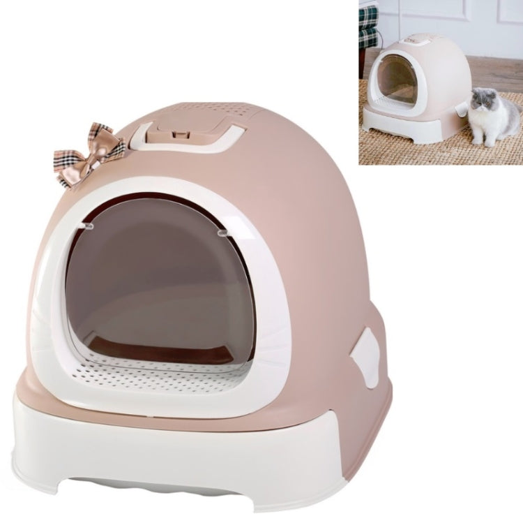 Extra Large Splash-proof Litter Box With Double-layer Deodorizing Pet Toilet Supplies