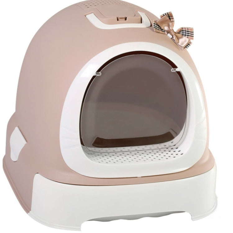 Extra Large Splash-proof Litter Box With Double-layer Deodorizing Pet Toilet Supplies