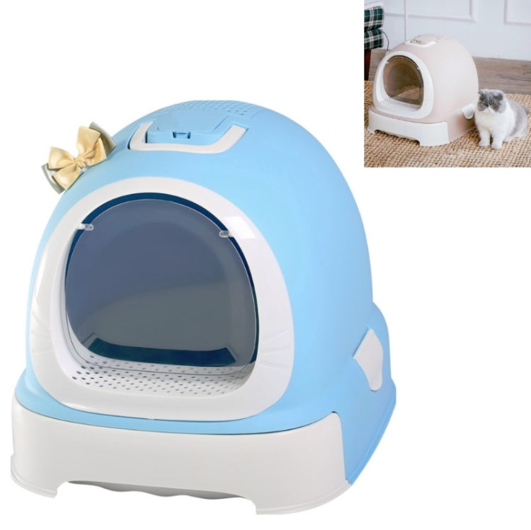 Extra Large Splash-proof Litter Box With Double-layer Deodorizing Pet Toilet Supplies