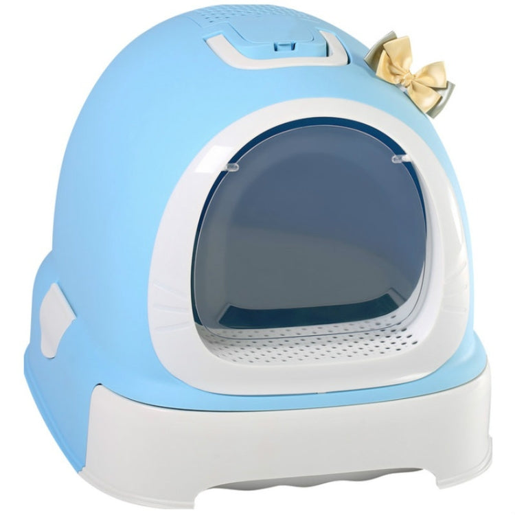 Extra Large Splash-proof Litter Box With Double-layer Deodorizing Pet Toilet Supplies