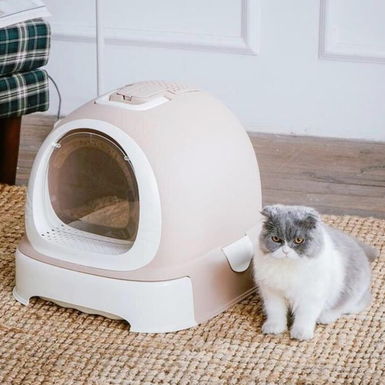 Extra Large Splash-proof Litter Box With Double-layer Deodorizing Pet Toilet Supplies