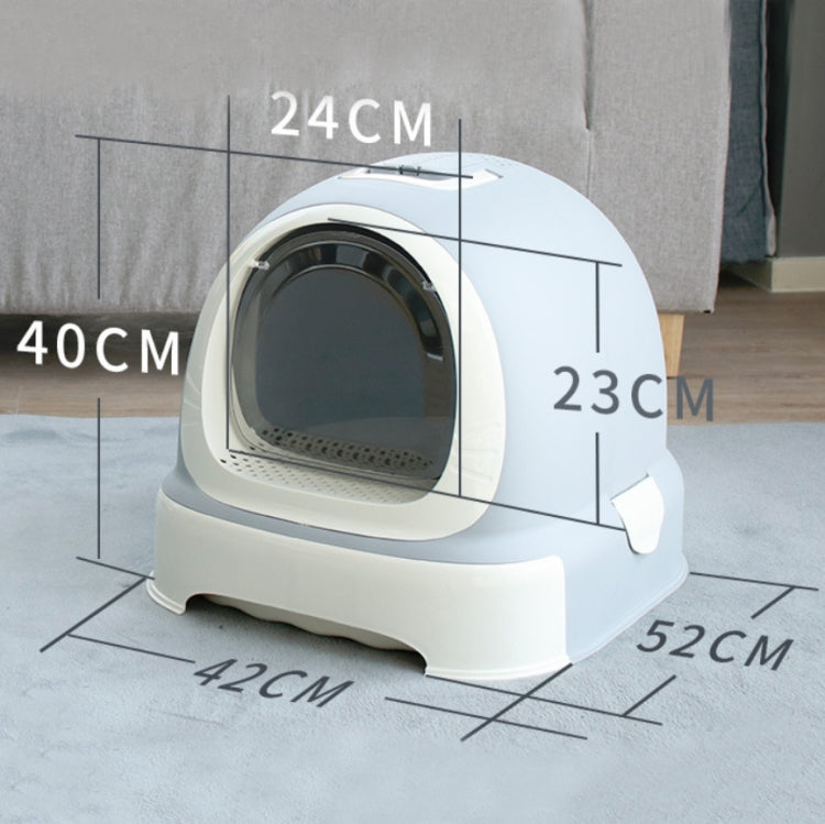 Extra Large Splash-proof Litter Box With Double-layer Deodorizing Pet Toilet Supplies