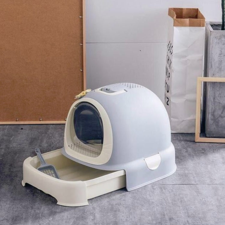 Extra Large Splash-proof Litter Box With Double-layer Deodorizing Pet Toilet Supplies