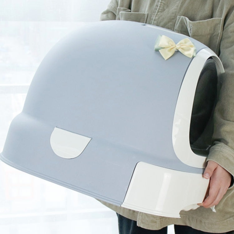 Extra Large Splash-proof Litter Box With Double-layer Deodorizing Pet Toilet Supplies