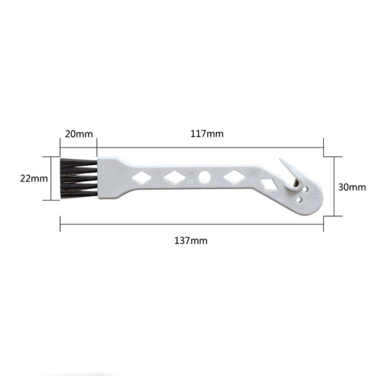 20 PCS Sweeping Robot Cleaning Small Brush for Bissell Vacuum Cleaner, Color:White