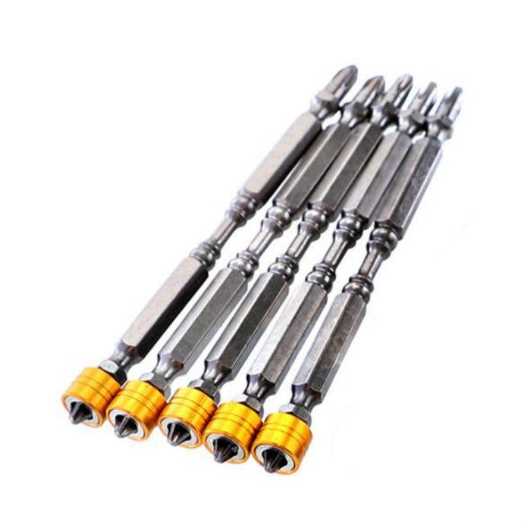 5 PCS Electric Screwdriver Bit Double-headed Cross Magnetic Ring Bit, Specification:110mm