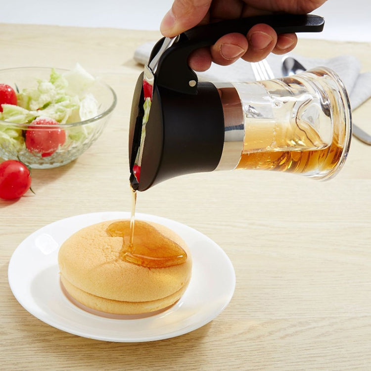 304 Stainless Steel + Acrylic Bottle Kitchen Seasoning Jar, Specification:Syrup Bottle