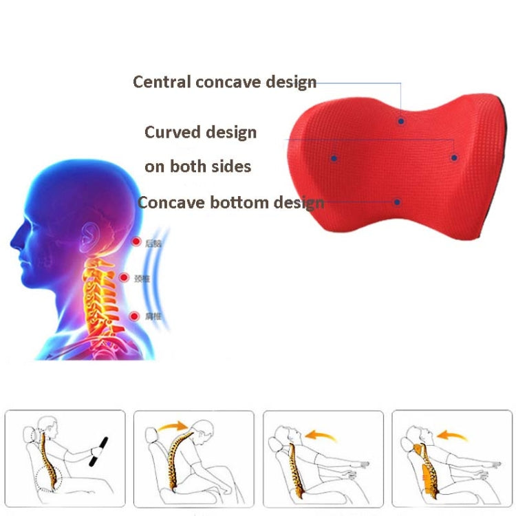 Car Headrest Four Seasons Universal Ice Silk Pillow Neck Protection Memory Pillow