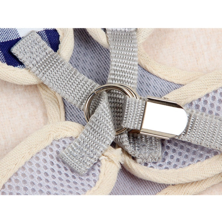 Pet Traction Rope Chest Harness Anti-break Away Vest Type Small Dog Walking Rope, Size:S