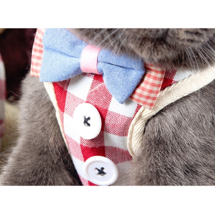 Pet Traction Rope Chest Harness Anti-break Away Vest Type Small Dog Walking Rope, Size:S