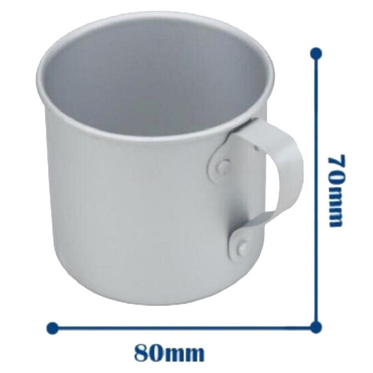 2PCS 8CM Aluminum Small Water Cup Outdoor Portable Lightweight Camping Water Cup