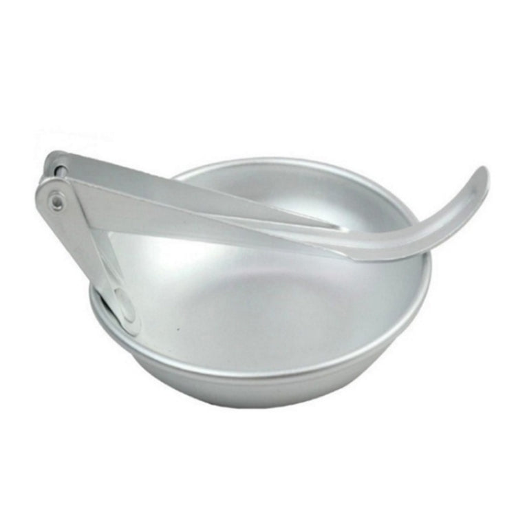 Outdoor Camping Picnic Aluminum Alloy Folding Spoon(Silver)