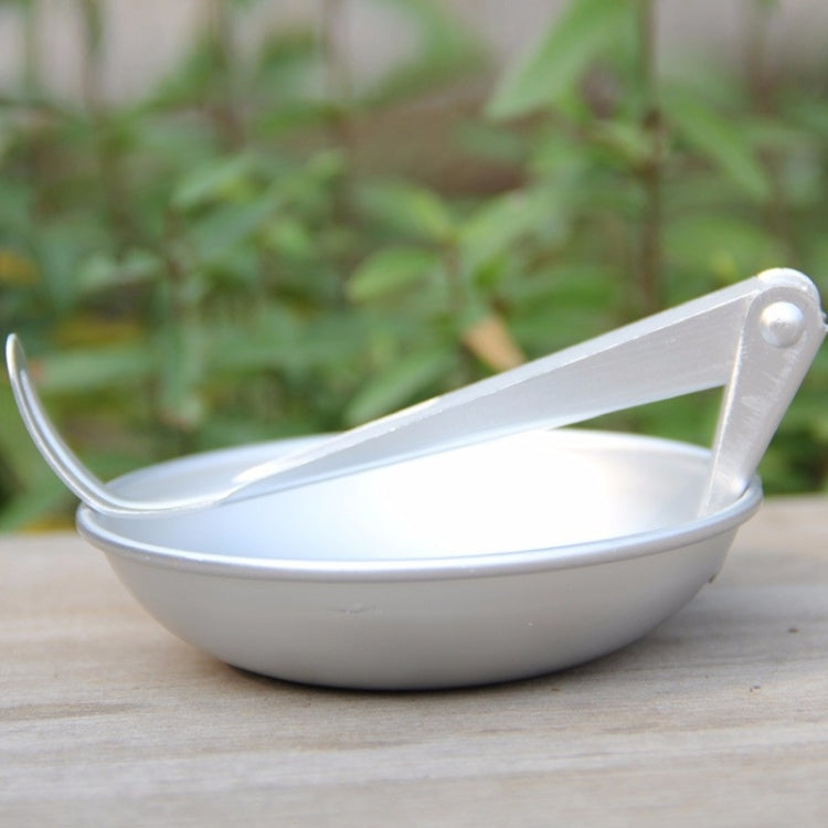 Outdoor Camping Picnic Aluminum Alloy Folding Spoon(Silver)