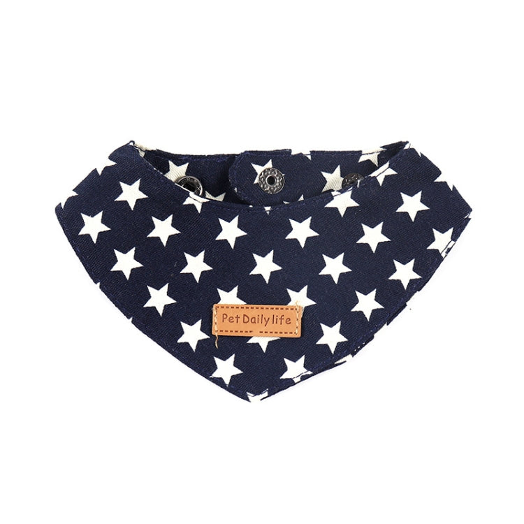 2 PCS Pet Triangle Bandage Dog Mouth Single Layer Saliva Towel Small Dog Accessories, Size: S 14-19cm