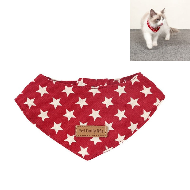 2 PCS Pet Triangle Bandage Dog Mouth Single Layer Saliva Towel Small Dog Accessories, Size: S 14-19cm