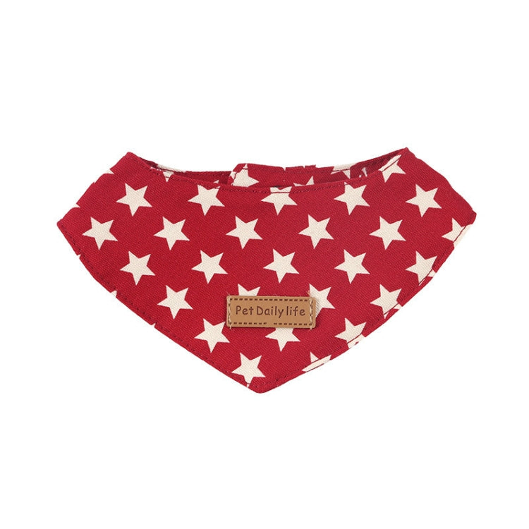 2 PCS Pet Triangle Bandage Dog Mouth Single Layer Saliva Towel Small Dog Accessories, Size: S 14-19cm