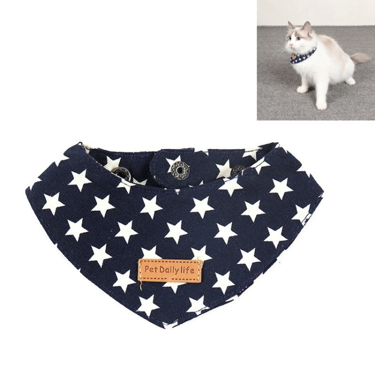 2 PCS Pet Triangle Bandage Dog Mouth Single Layer Saliva Towel Small Dog Accessories, Size: M 18-25cm