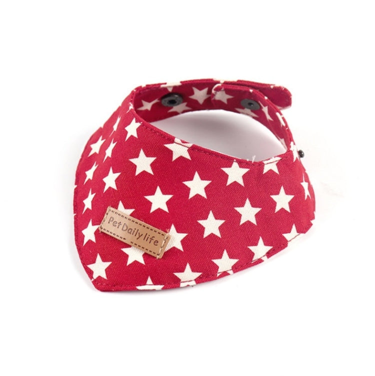 2 PCS Pet Triangle Bandage Dog Mouth Single Layer Saliva Towel Small Dog Accessories, Size: M 18-25cm