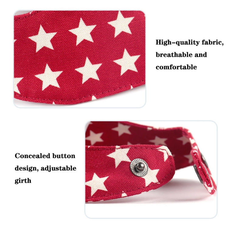 2 PCS Pet Triangle Bandage Dog Mouth Single Layer Saliva Towel Small Dog Accessories, Size: M 18-25cm