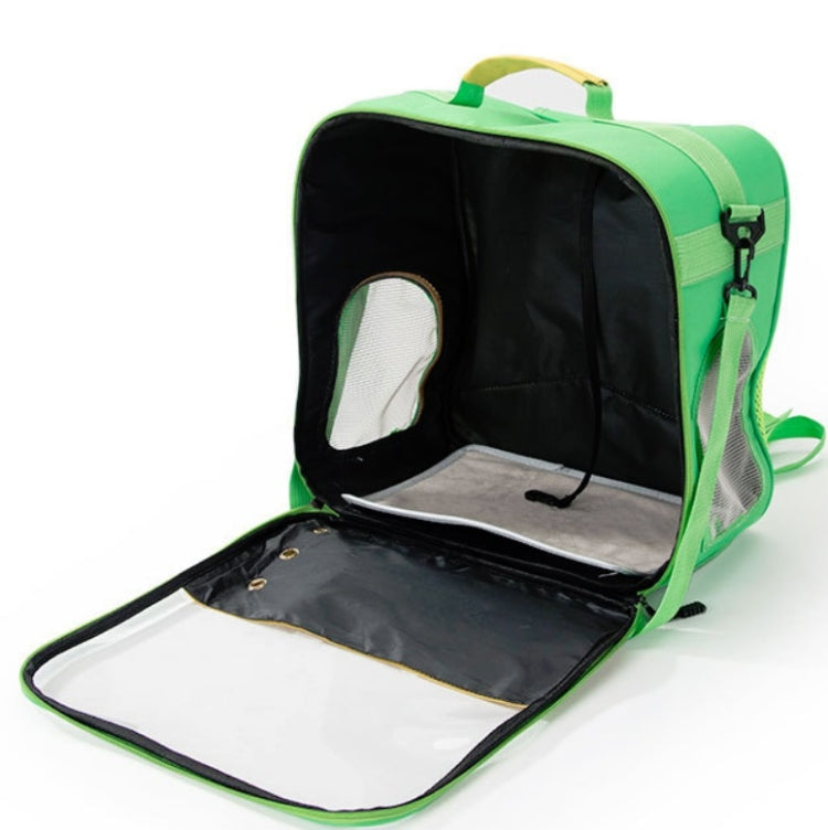 Pet Outing Backpack Space Capsule Breathable Carrying Bag(Red Blue)