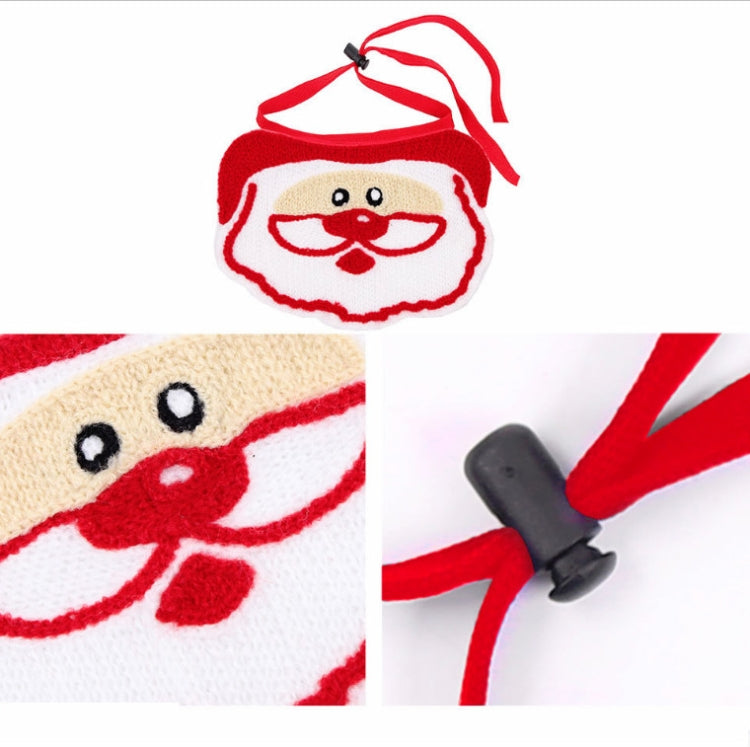 6 PCS Pet Saliva Towel Christmas Decoration Small Dog Clothing Supplies, Size: M(Santa)