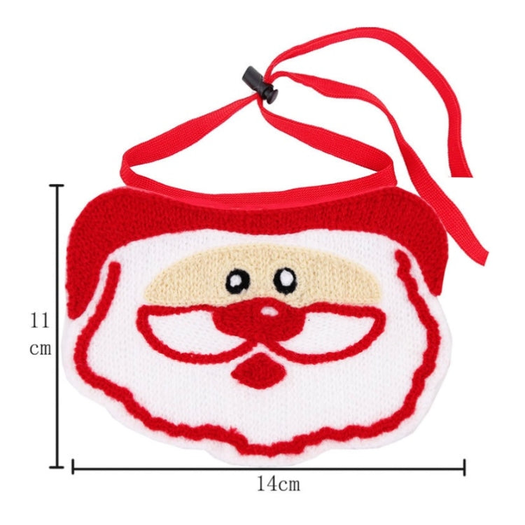 6 PCS Pet Saliva Towel Christmas Decoration Small Dog Clothing Supplies, Size: M(Santa)
