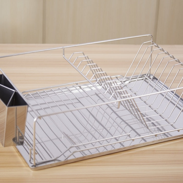 Stainless Steel Bold Single-layer Kitchen Dish Storage Rack Drain Rack
