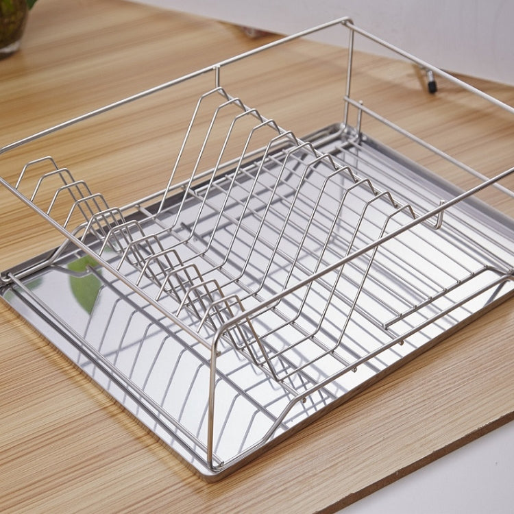 Stainless Steel Bold Single-layer Kitchen Dish Storage Rack Drain Rack