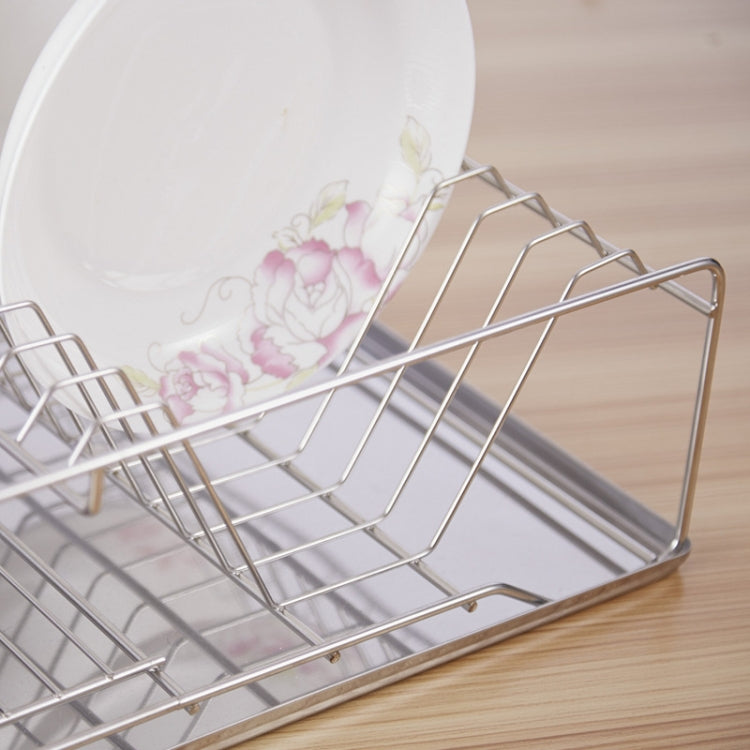 Stainless Steel Bold Single-layer Kitchen Dish Storage Rack Drain Rack