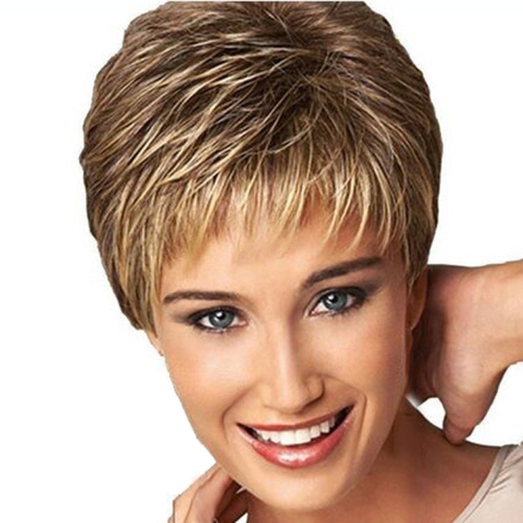 3 PCS Hair Care Wig Stands Heat Resistant Fiber Wig Short Haircut Curly Color Gradient  Wigs Fashion
