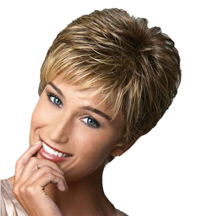 3 PCS Hair Care Wig Stands Heat Resistant Fiber Wig Short Haircut Curly Color Gradient  Wigs Fashion