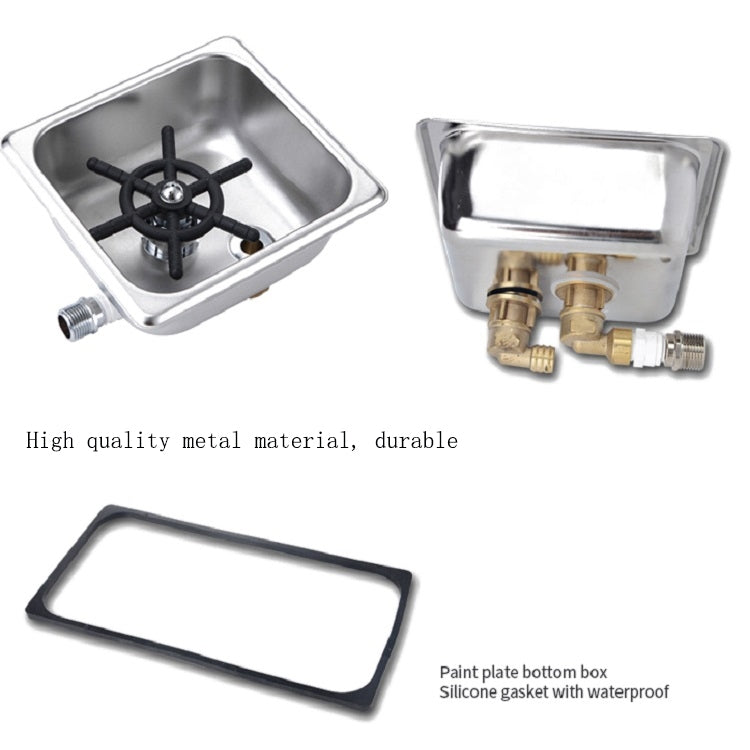Automatic High Pressure Embedded Stainless Steel Bar Cup Washer Economy Type B
