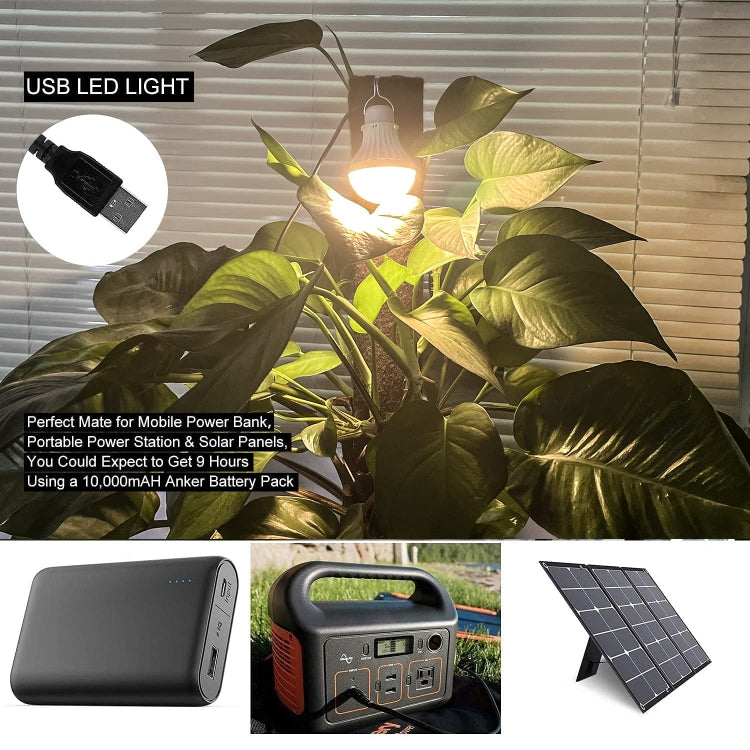 2 PCS USB Bulb Camping Light Emergency Light