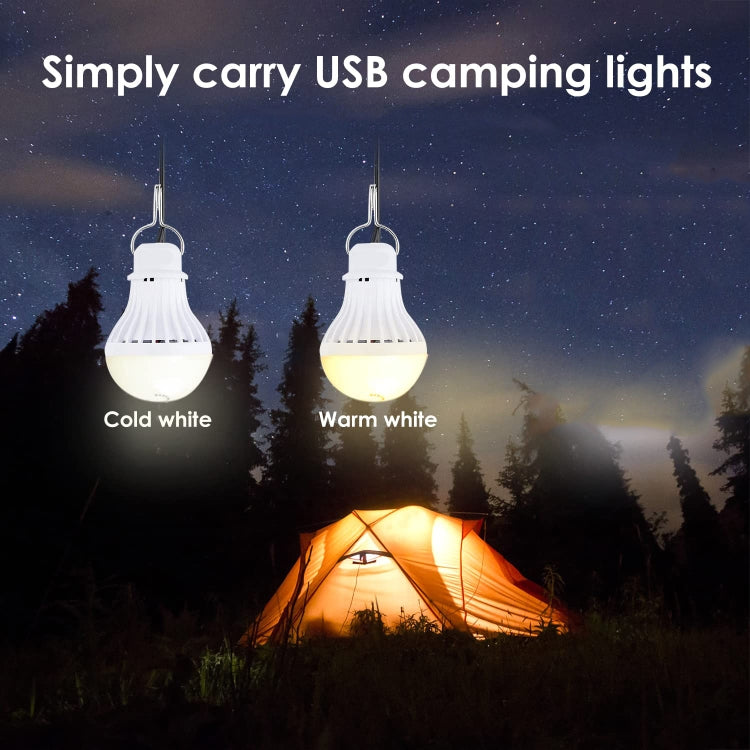 2 PCS USB Bulb Camping Light Emergency Light