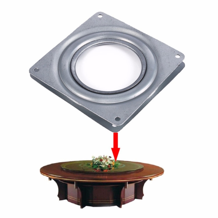 10 PCS 3 Inch Hollow Square Dining Table Turntable Furniture Hardware