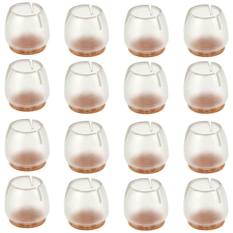 16 PCS Silicone Chair Leg Caps Feet Pads Furniture Table Covers Socks Floor Protectors Round Bottom Diameter 20mm