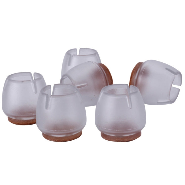 16 PCS Silicone Chair Leg Caps Feet Pads Furniture Table Covers Socks Floor Protectors Round Bottom Diameter 20mm