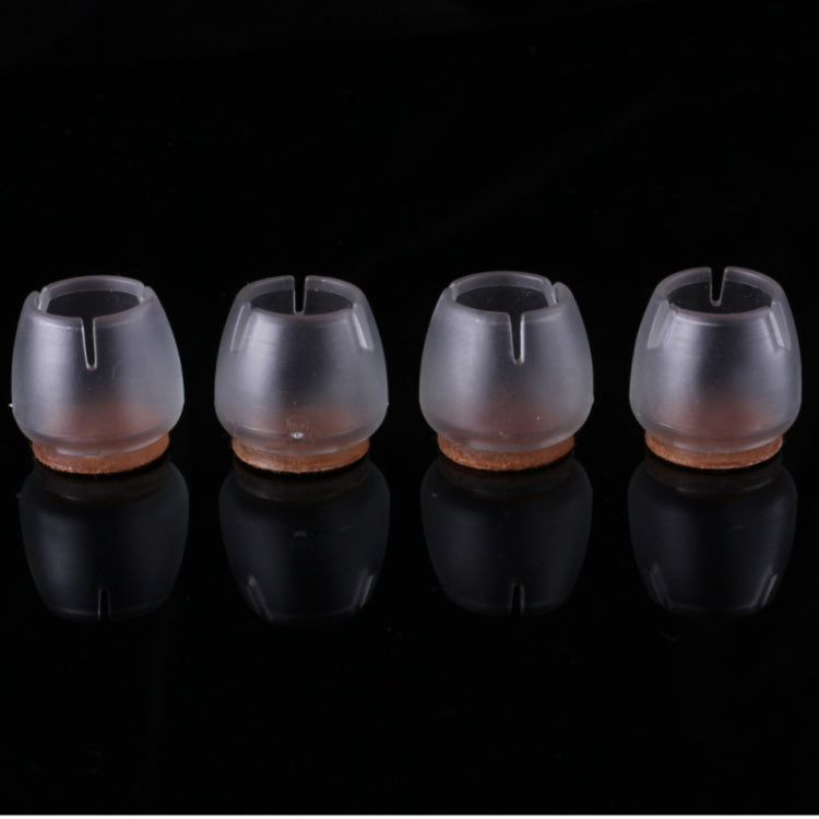16 PCS Silicone Chair Leg Caps Feet Pads Furniture Table Covers Socks Floor Protectors Round Bottom Diameter 20mm