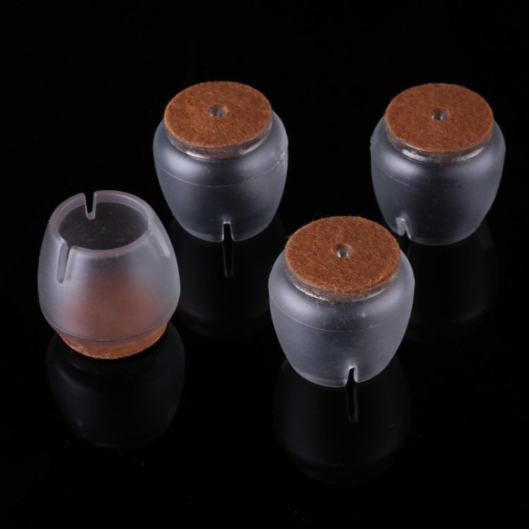 16 PCS Silicone Chair Leg Caps Feet Pads Furniture Table Covers Socks Floor Protectors Round Bottom Diameter 20mm