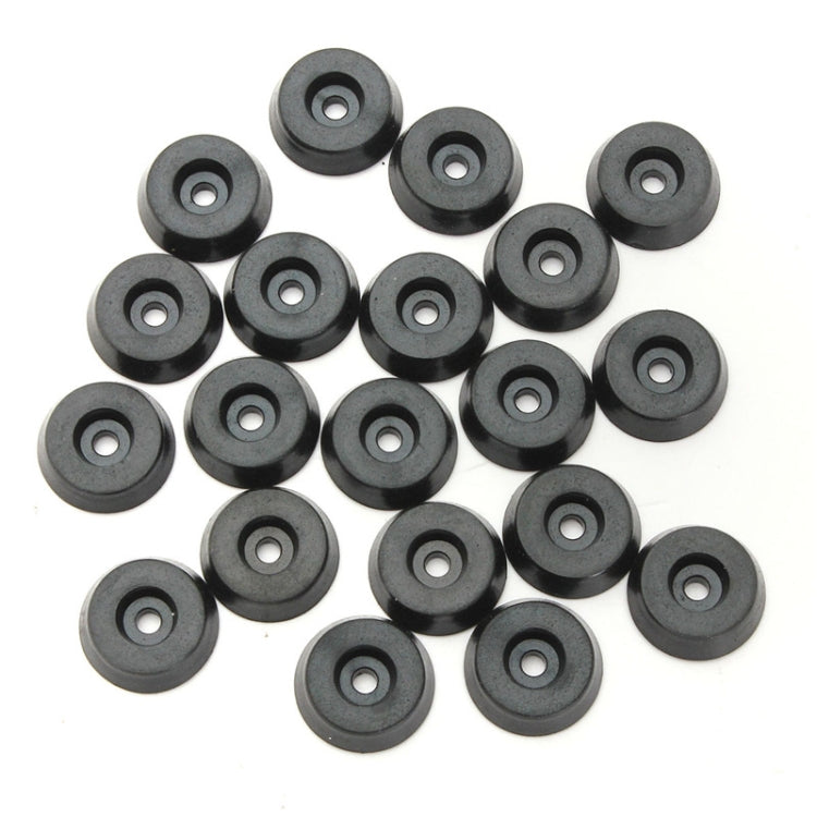 100 PCS Rubber Table Chair Furniture Feet Leg Pads Tile Floor Protectors, 18x15x5mm