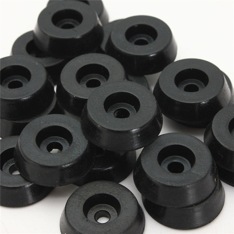 100 PCS Rubber Table Chair Furniture Feet Leg Pads Tile Floor Protectors, 18x15x5mm