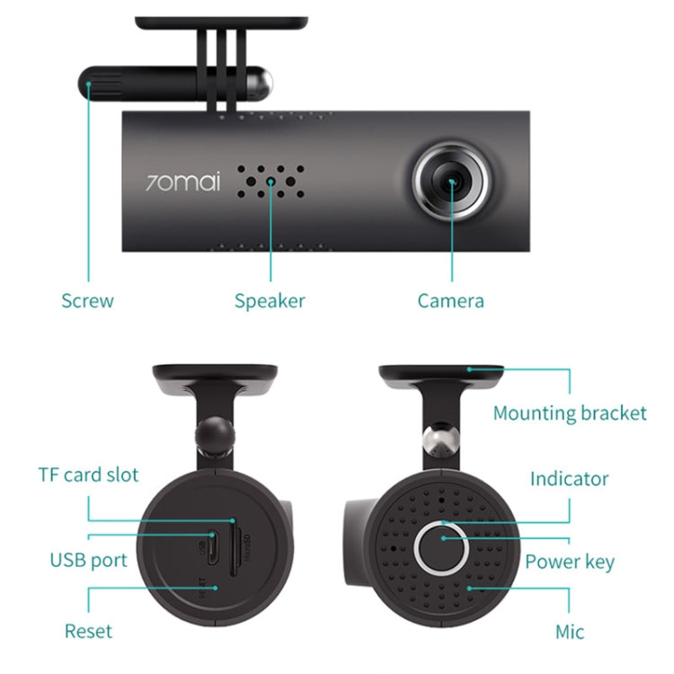 2PCS  Car DVR English Voice Control Cam 1080HD Night Vision Auto  Recorder Germany Sandisk Card 32GB