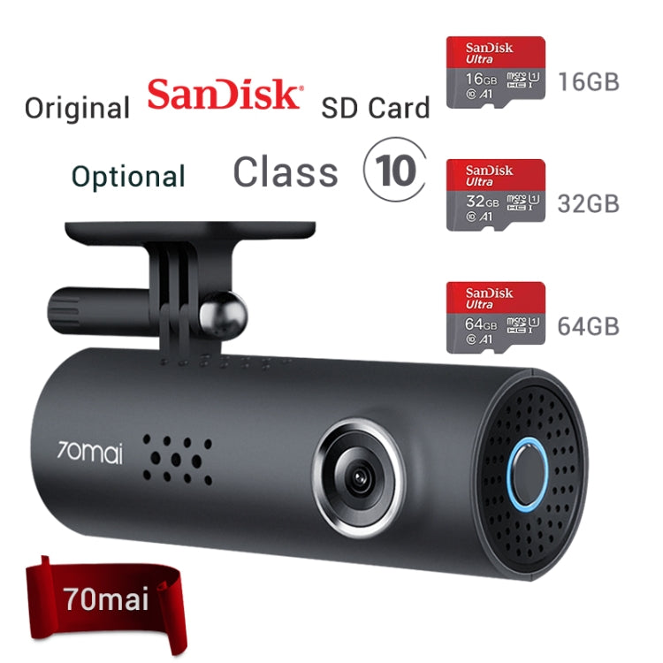 2PCS  Car DVR English Voice Control Cam 1080HD Night Vision Auto  Recorder Germany Sandisk Card 32GB