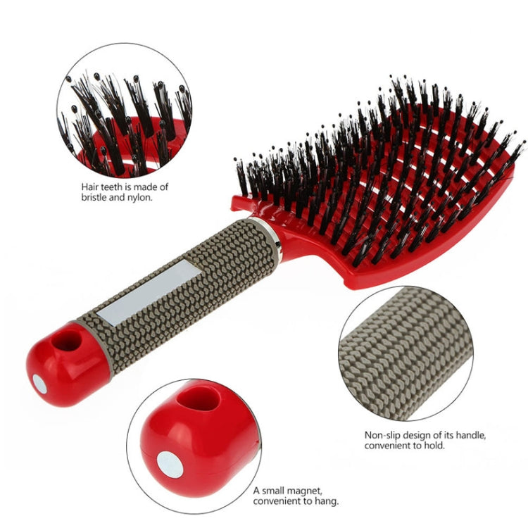 Hair Scalp Massage Comb Hairbrush Bristle Nylon Women Curly Detangle Hair Brush for Salon Hairdressing Styling Tool