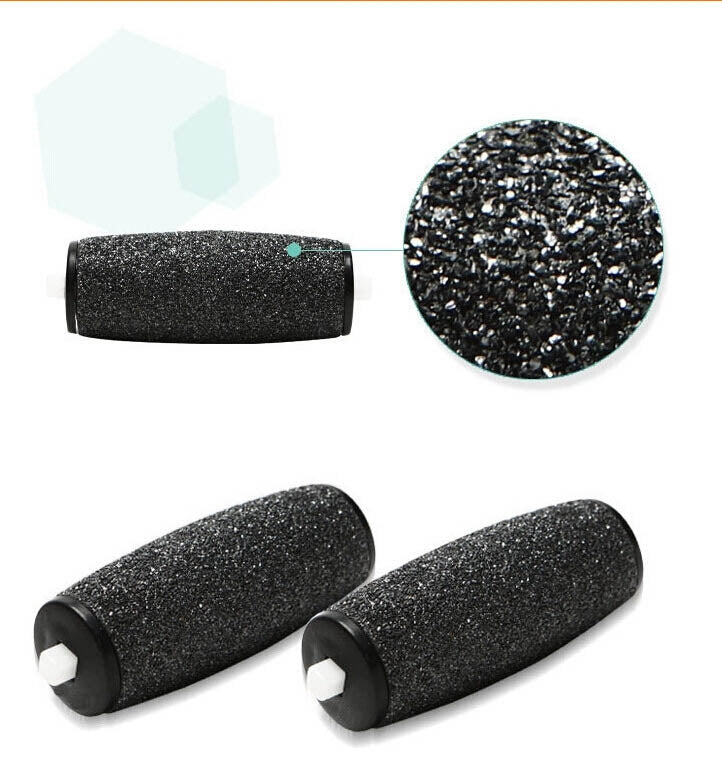 2PCS Sandblast Hard Skin Remover Refill Replacement Rollers Heads Electric Foot Care Pedicure Machine Grinding Head